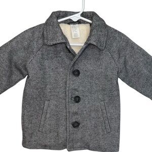 H&M Double Button Front Peacoat - 6 Months